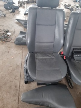 Сиденья универсал Е46, черная кожа, боковины дивана