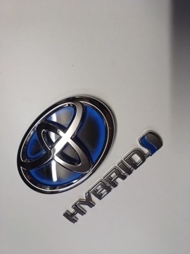 TOYOTA HYBRID ZNAKY LOGO ZNAK 120MM