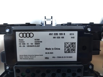 4N1035189B NOVÝ DISPLEJ OBRAZOVKA LCD AUDI A8 D5 2019+