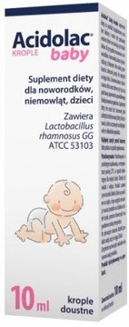 ACIDOLAC BABY krople probiotyk dla dzieci 10 ml