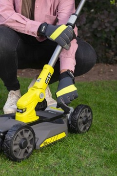 RYOBI АККУМУЛЯТОРНАЯ КОСИЛКА-КОСИЛКА-КОСИЛКА 3В1 30СМ 18В КОЛЕСА +РЕЖКА 2AH