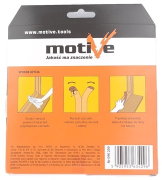 USZCZELKA GUMOAWA SAMOPRZYLEPNA DO OKIEN DRZWI WEJŚCIOWYCH ZEWNĘTRZNYCH 6M