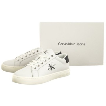 Buty Sneakersy Męskie Calvin Klein Classic Cupsole Laceup Low Białe