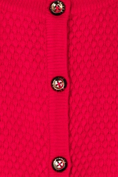 Zara Modny Damski Karmazynowy Rozpinany Sweter Kardigan Sweterek XL 42