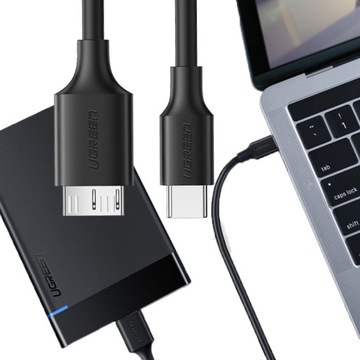 Кабель Ugreen USB-C — Micro USB-B SS, 1 м