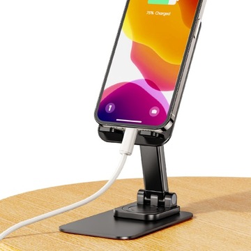 Toocki Regulowany uchwyt na telefon stacjonarny 360° Czarny ZX360