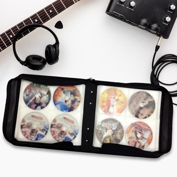 Torba organizatora na płyty CD Torba do przechowywania płyt Przenośne etui na zamek błyskawiczny