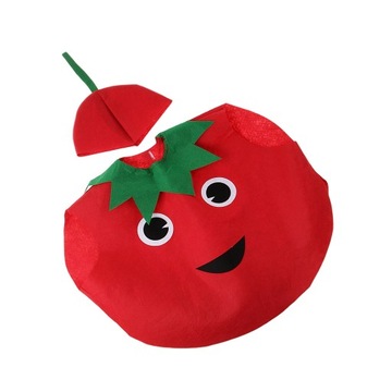 Zestaw kostiumów z różnych warzyw, tkanina pomidorowa