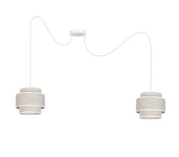 LAMPA BOHO WISZĄCA SUFITOWA NOWOCZESNA PAJĄK LEN