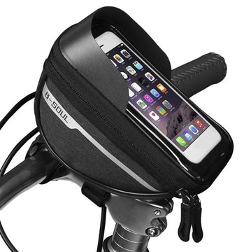 ВЕЛОСИПЕДНАЯ СУМКА ДЛЯ РУЧКИ ТЕЛЕФОНА, УПЛОТНЕННАЯ ВОДОНЕПРОНИЦАЕМАЯ