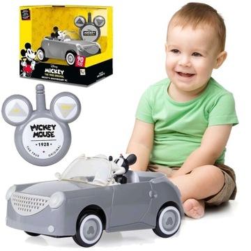 ZDALNIE STEROWANY SAMOCHÓD AUTO PREZENT DLA DZIECKA MICKEY RC +FIGURKA DUŻY