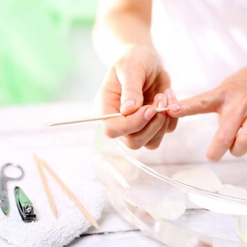 Zestaw do paznokci MANICURE pilnik waciki cleaner