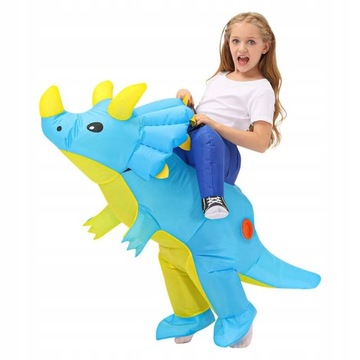 PRZEBRANIE DMUCHANY STRÓJ DINOZAUR T-REX KOSTIUM