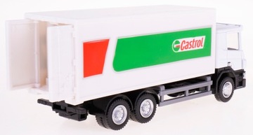 CIĘŻARÓWKA CASTROL SCANIA P MODEL METALOWY 1:64