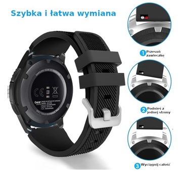 WYGODNY PASEK OPASKA ZEGAREK SMARTWATCH TRACER SM6 OPAL ORANGE