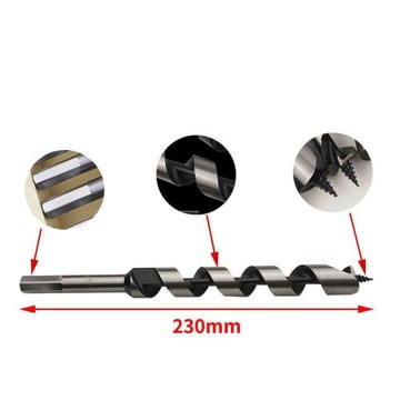 СВЕРЛА ПО ДЕРЕВО 230 мм СВЕРЛА НАБОР СВЕРЛ 6-25 мм КОРОБКА