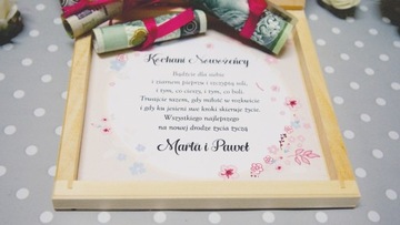 Pudełko na pieniądze pamiątka na ślub prezent