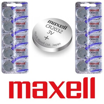 MAXELL CR2032 БАТАРЕЯ 3 В ГОЛОГРАММА НАБОР ИЗ 10 ШТ.