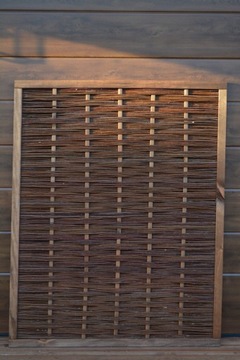 САЛЕРНО плетеная панель, ограждение, плетеный забор - размер 120 х 150 см