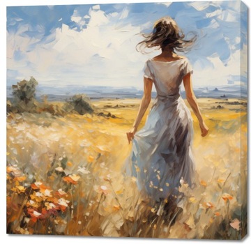 Obraz 100x100cm Podmuch Lata