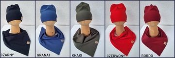 Комплект из шапки и шарфа на каждого, цвет 52-55см.