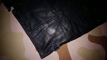 KAMIZELKA SKÓRZANA MĘSKA SKÓRA OWCZA BEZRĘKAWNIK ELAZAR LEATHER _XXL_ ŁATKI