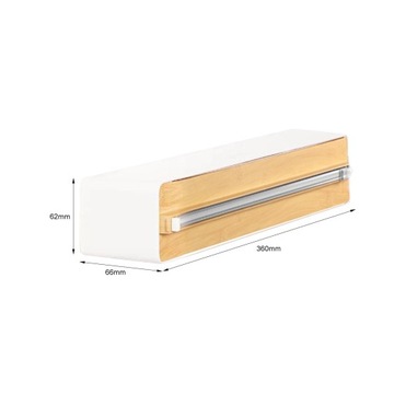 Dyspenser do folii z nożem, nóż do folii spożywczej do pieczenia brązowy