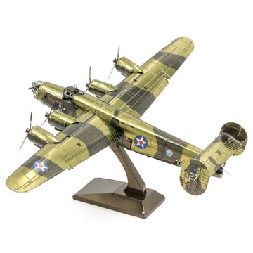 Metal Earth Bombowiec B-24 Liberator Puzzle 3D