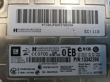 MODUL BLUETOOTH ASTRA J INSIGNIA 13342398 EB