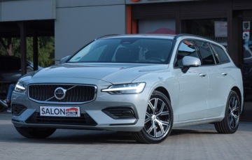 Volvo V60 II  2024 Volvo V60 2,0T 177 aut Hak Ogrz,Kier.+4xFotele Kamera DVD DAB NFC perła ACC