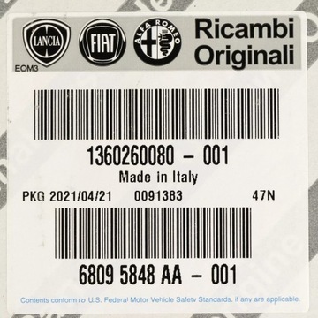 1360260080 SVĚTLO LEVÝ ZADNÍ FIAT DUCATO