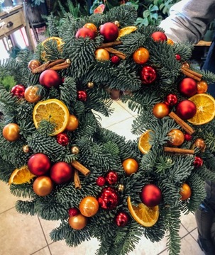 NOBILIS ЖИВОЙ ЕЛОЧНЫЙ ВЕНОК, живой, 35 см