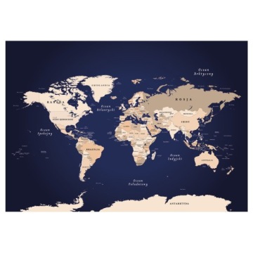 Mapa świata plakat 91x61cm