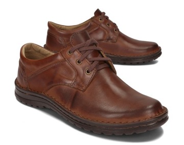 Мужские туфли WIDE, удобные, кожаные POLISH 43