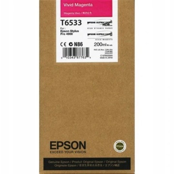 ORYGINALNY TUSZ EPSON T6533 PRO 4900 C13T653400