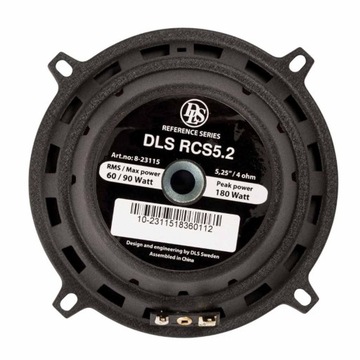 АВТОМОБИЛЬНЫЕ ДИНАМИКИ АУДИОСИСТЕМА DLS RCS5.2 50ВТ 130ММ ОДНОСТОРОННИЙ