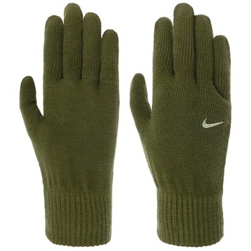 Rękawiczki zimowe Nike Swoosh Knit 2.0 khaki L/XL