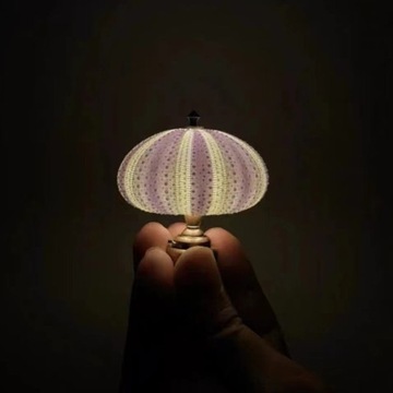 DIY морской еж светодиодный ночник мини ретро настольная маленькая настольная лампа украшение