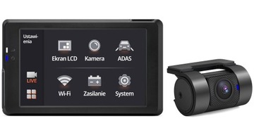 FineVu GX7000 Wi-Fi видеорегистратор/32 ГБ QHD+FHD IPS-экран GPS-камеры контроля скорости