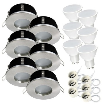 Oprawa hermetyczna halogenowa IP44 + LED GU10 7W