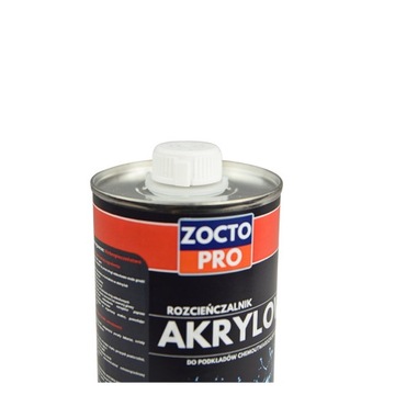 РАЗБАВИТЕЛЬ АКРИЛОВЫЙ 0,5л ZOCTO PRO