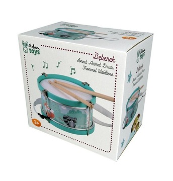 Красивый барабан для детей - лесные звери.