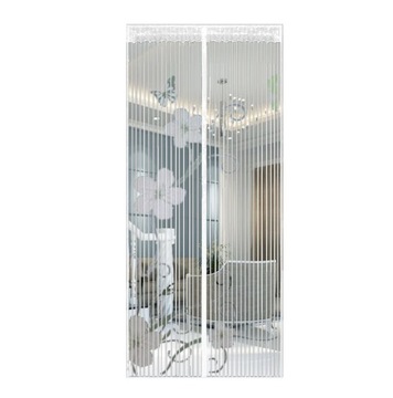 MOSKITIERA NA DRZWI 100x220 CM Z MAGNESAMI KWIATY