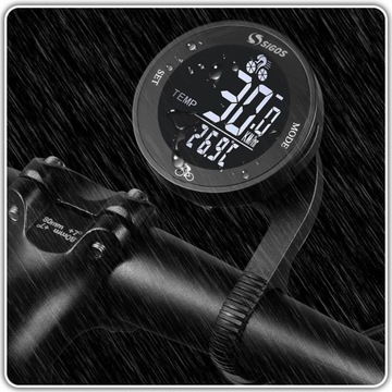 Беспроводной велосипедный счетчик водонепроницаемый ЖК -скорость спидометра