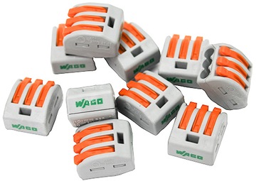 РАЗЪЕМ WAGO QUICK CONNECTOR ЭЛЕКТРИЧЕСКИЙ РАЗЪЕМ 3x4 мм 1 шт. 222-413