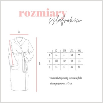 Czarny Szlafrok Bawełniany Kimono GOFER S/M Męski