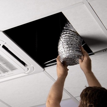 АЛЮМИНИЕВЫЙ ГИБКИЙ ШЛАНГ 2 М, ВЕНТИЛЯЦИОННЫЙ ШЛАНГ, ШЛАНГ ВЫХЛОТНОГО ВОЗДУХА