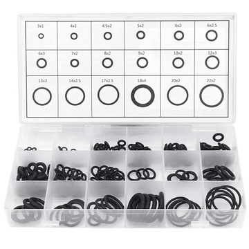 УПЛОТНИТЕЛЬНЫЕ КОЛЬЦА РАЗНЫХ РАЗМЕРОВ 1-4 ММ НАБОР 225 ШТ. + КАССЕТА ОРГАНАЙЗЕР