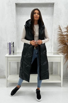 DZ3183 r XL ЖЕНСКИЙ УТЕПЛЕННЫЙ ЖИЛЕТ С МАКСИМАЛЬНЫМИ РУКАВАМИ