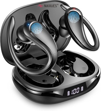 PLUE Bezprzewodowe Słuchawki Sportowe Bluetooth, 40H, Sterowanie Dotykowe